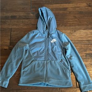 Slate blue Nike full zip fleece jacket